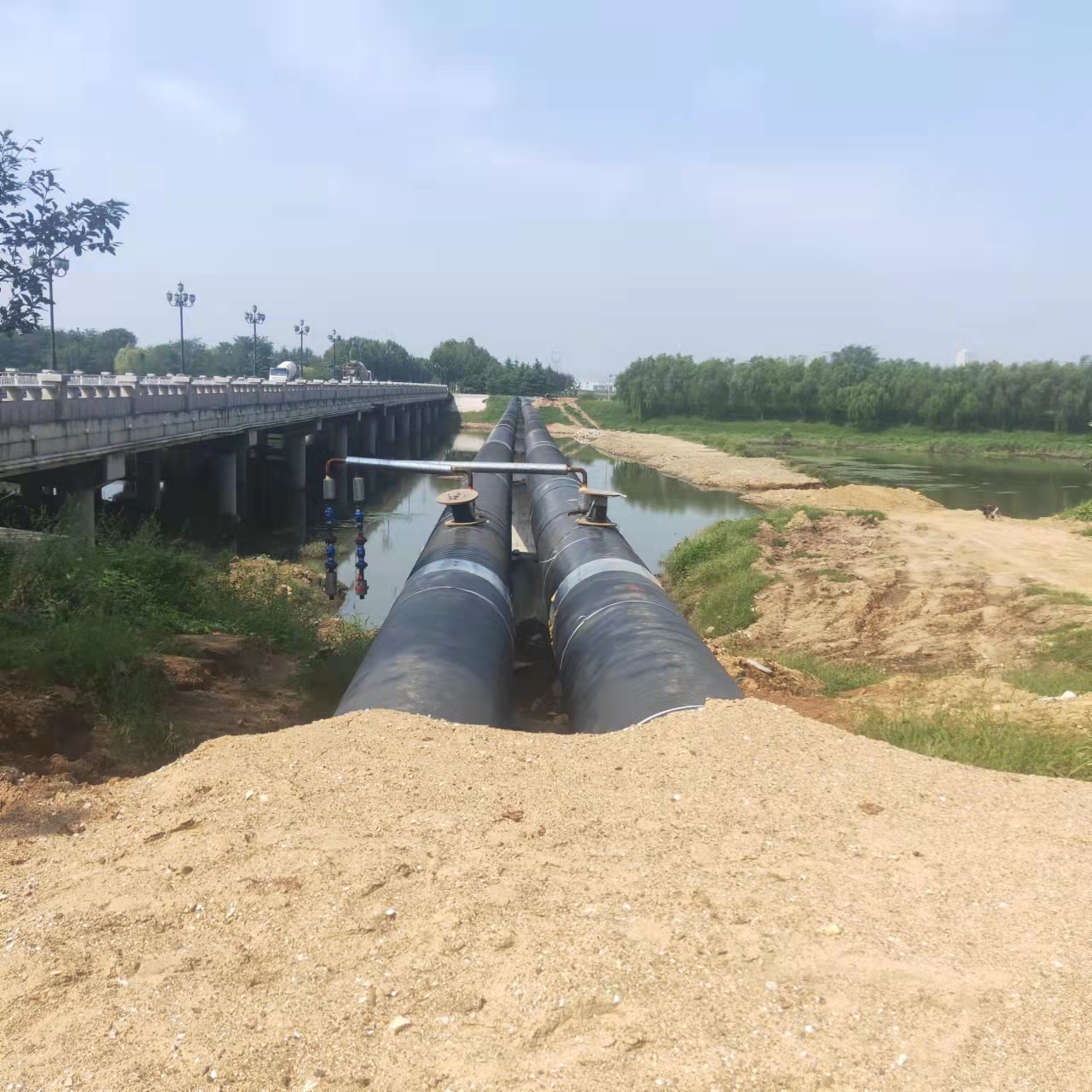 三沙西气东输管道施工输油管道清洗